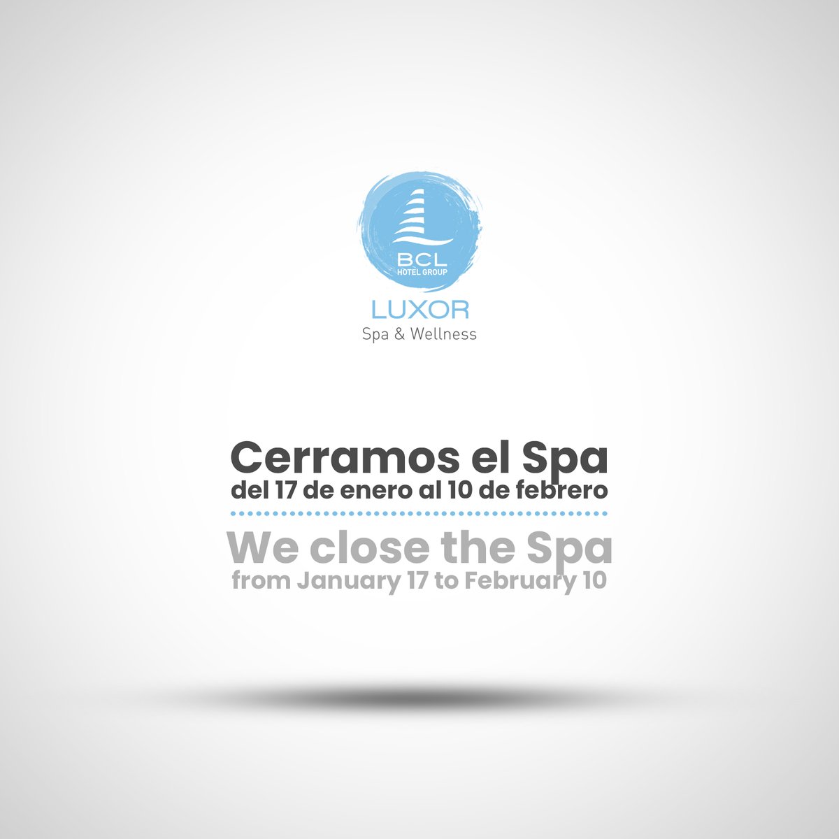 luxor_spa's tweet photo. Nos vemos muy pronto. /  See you soon.
#luxorspa #luxortime #hotelbclevanteclub #hotelesbcl https://t.co/ry3hxOqdUy