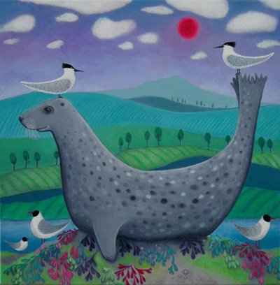 A painting from my archive to add a bit of colour for your day on #BlueMonday