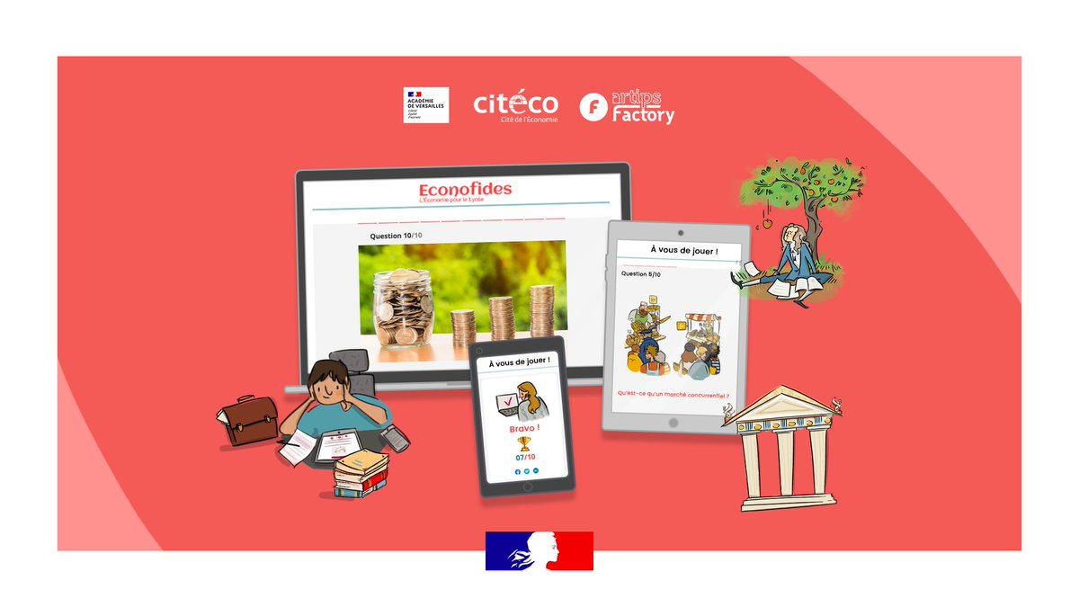 #PrixEconofides 
Jusqu'au 29 janvier, l’académie invite les élèves de la voie générale et technologique à participer à un #quiz ludique et pédagogique, pour apprendre l’économie autrement ! 

On croise les doigts 🤞 
➡ ac-versailles.fr/actualites/pri…
