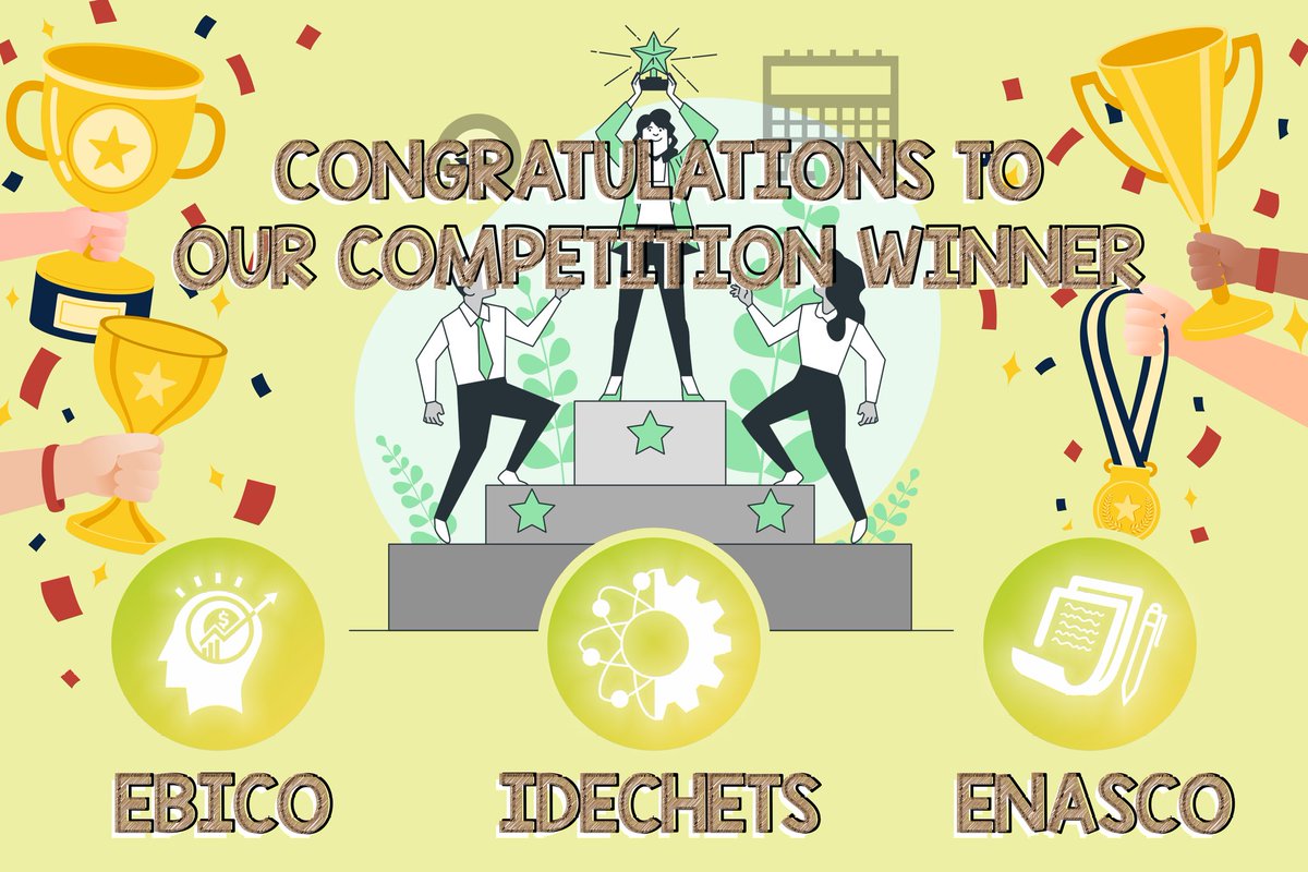 EcodaysUNS's tweet photo. [ ECODAYS COMPETITION WINNER ANNOUNCEMENT]

Congratulation for all the winners of ECODAYS Competitions 🥳 https://t.co/S1YLMqNwDt