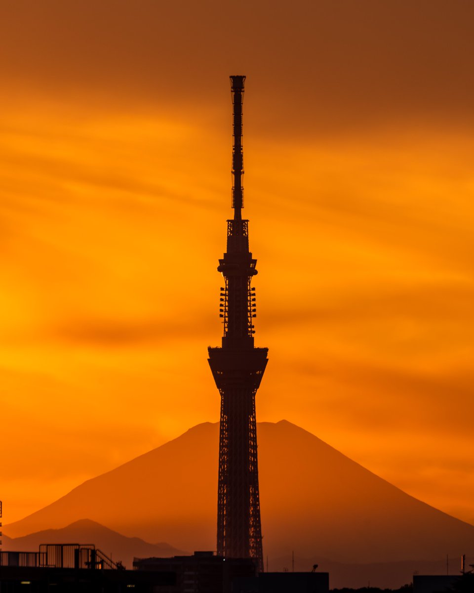 空が燃えたよ。