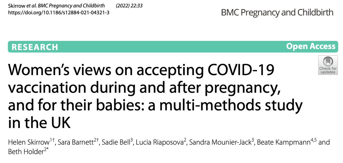 HelenSkirrow's tweet photo. New paper: Covid-19 vaccine acceptance among pregnant women &amp; their babies
https://t.co/CPTfsmL5If

🤰have questions 
🤰from ethnic minorities &amp; lower incomes less likely accept vaccination

👉need clear safety information &amp; targeted interventions 

 @drbethholder @BeateKampmann https://t.co/f5PEp1sHde