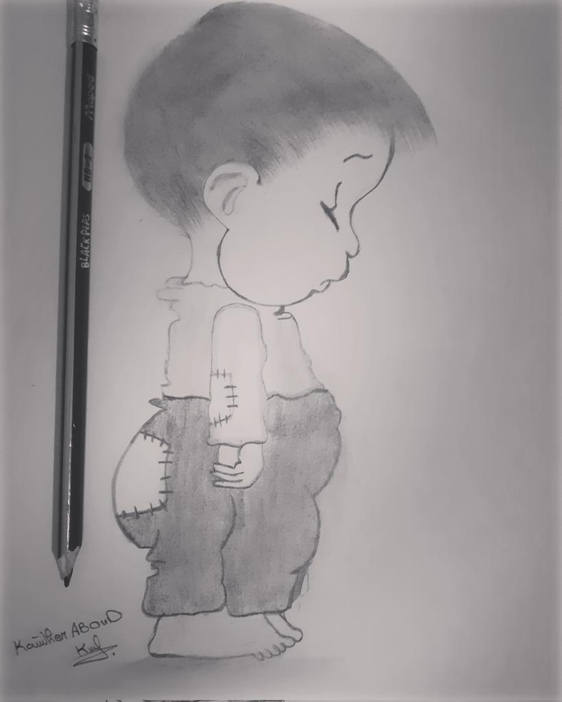 رسمتي البسيطة 🥺🖤