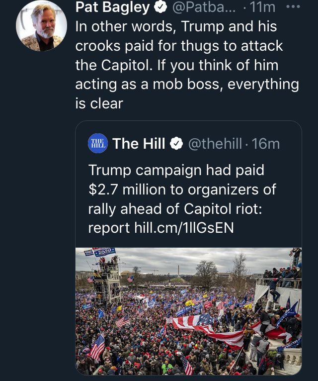tyrannicalleft's tweet photo. @DartRepublicans @MrAndyNgo @OGNadales Because @TPUSA knows all about violent extremists, after all, they financed 80 buses of paid #Jan6 tRump Terror Troopers brought into DC, and gave them free hotel rooms. 

Ngo is just another player in the #LongCoup. https://t.co/EQK7OTuLv8