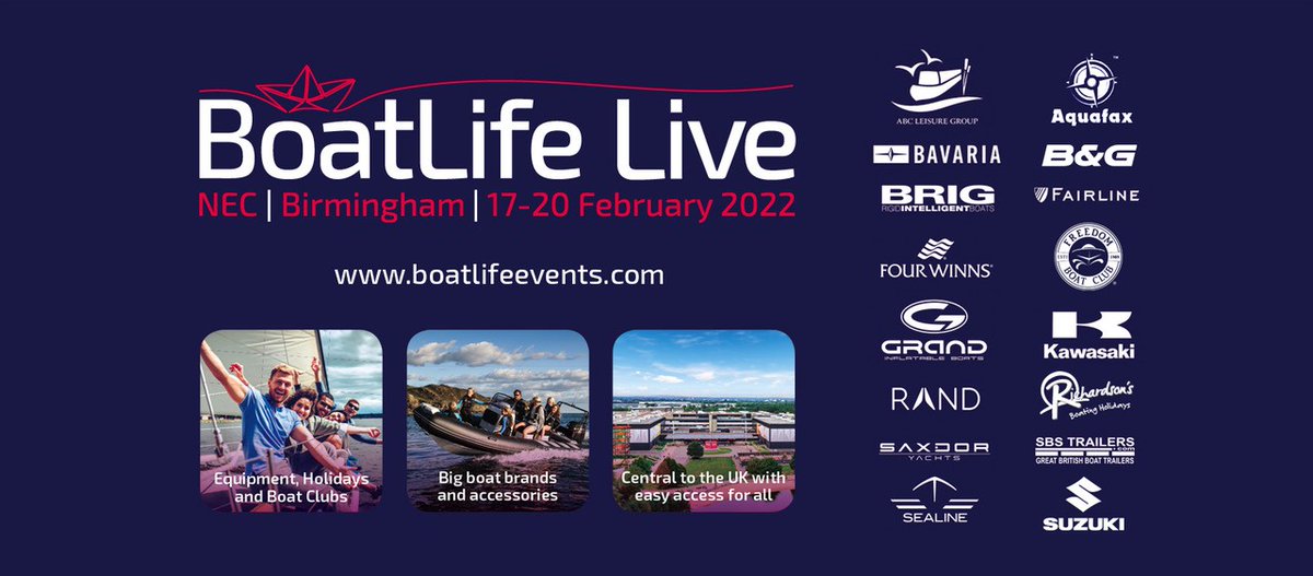 boatlifeevents's tweet photo. Boats, brands, products, equipment, speakers, features, attractions and more will all be at the first boat show of the year opening in just four weeks https://t.co/eWldxRwPUO 
#BoatLifeLive22 https://t.co/wUBkWaXySp