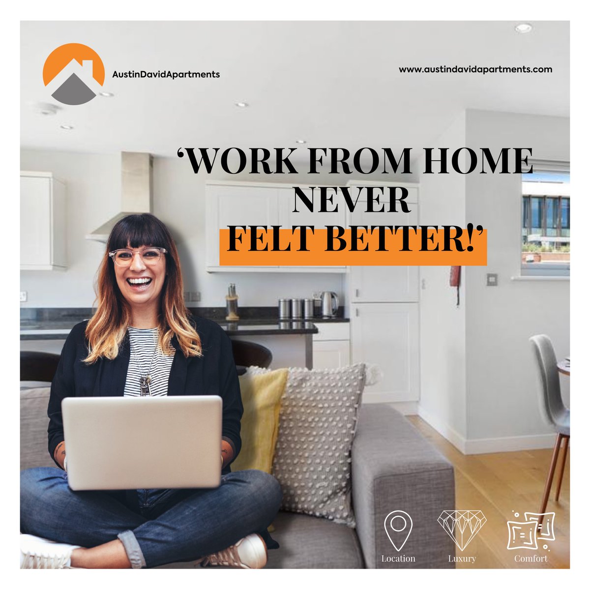 AustinDavidApt's tweet photo. Have a taste of a luxurious, standard in-house office at our apartments today.
Who needs to go to the office when you have an office at home?
Grab your space NOW! Call 02039355953 or visit our website (link in bio).
#UKShortlets #LondonShortlets #AustinDavidApartments https://t.co/Nh2k0RvZtQ
