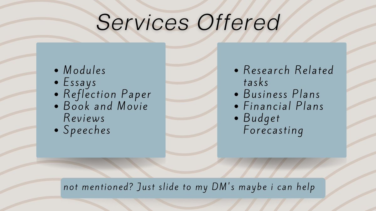 cmsnr_'s tweet photo. Hi! Do you struggle with your work load? Need some help?
Aria is here help! Check out the services I offer  down below. https://t.co/COPVtPM1k4