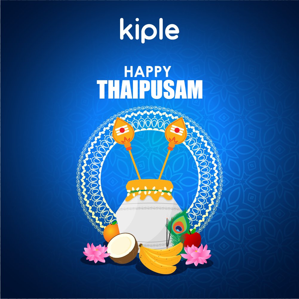 myKiple's tweet photo. Kiple wishes all Hindus a very Happy Thaipusam! May the grace of the Divine bring abundance and happiness to you and your loved ones. https://t.co/CVjsmlsN1T