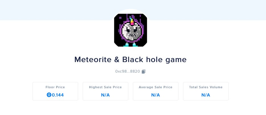The floor price is 0.144 BNB.
#BSC  #Metaverse  #web3