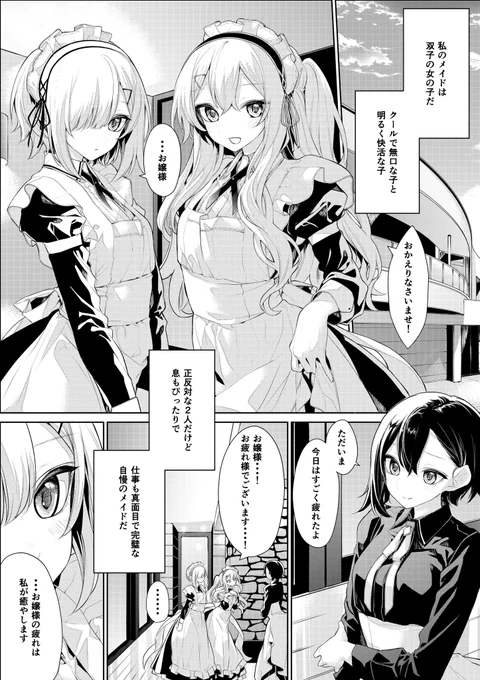 お嬢様を癒したい双子メイドさん(*'-`) 