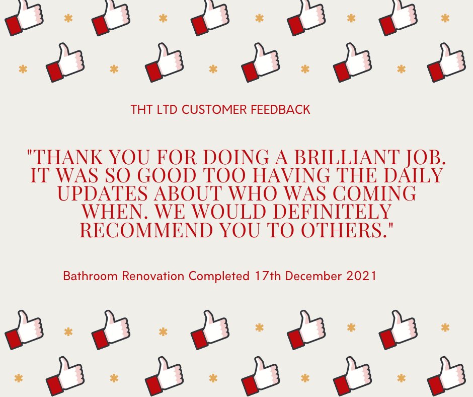 MR &amp; MRS S, thank you for your lovely words. On the 12th January, MR S called us wanting a quote for another job!