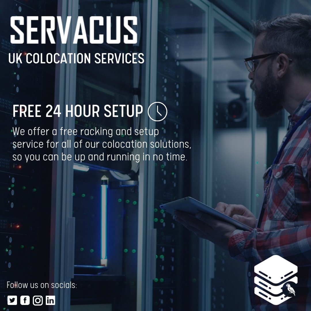 Servacus_'s tweet photo. We offer a free, 24 hour racking and setup service for all of our colocation solutions. 
Our colocations services include: 
✅ Bare Metal Servers
✅ Dedicated Servers
✅ Tower PC Colocation
✅ Rack Servers
#UKColocation #DataCentre #Servers #RackServer #BareMetalServer https://t.co/A17GdmrL1X