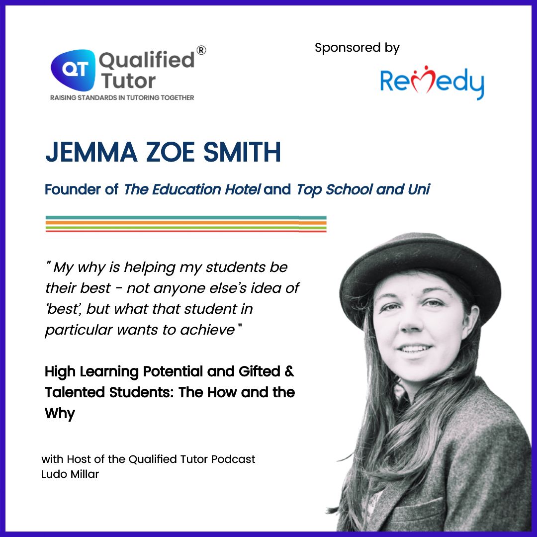 qualified_tutor's tweet photo. ⭐We're 1 week out from the #LoveTutoringFestival2 - we're glad we got the chance to speak to Monday@LTF2 keynote speaker Jemma Zoe Smith of @EducationHotel
#LoveTutoring #LoveTutoringFestival #TheEducationHotel #TopSchoolAndUni #GiftedAndTalented #HighLearningPotential https://t.co/uSdkv4pFaK
