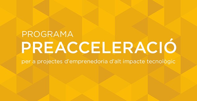 barcelonactiva's tweet photo. Vols posar en marxa el teu projecte emprenedor tecnològic?

El Programa #Preacceleració t’ofereix les eines per a fer-ho, amb mentories, workshops, networking amb la comunitat emprenedora, espai de coworking i més!

Inscripcions obertes fins al dia 20/2 👇https://t.co/egSEJzQw9L https://t.co/brxllEWmS2