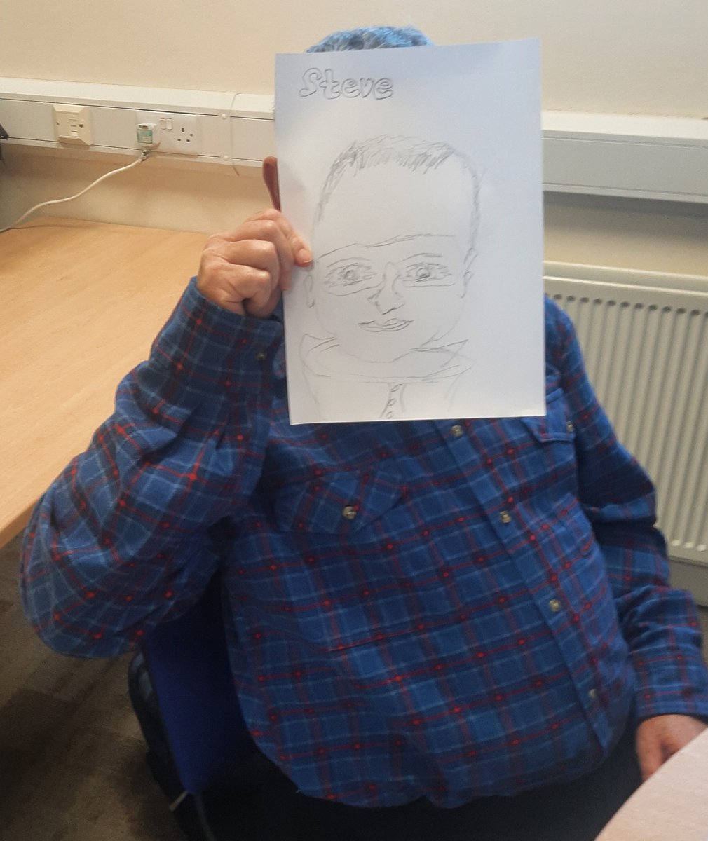 HeadwayBC's tweet photo. Our recreation group had a very giggly game of bingo this week, so much so that we all popped in to see what all the noise was about! Posing for photographs they were told to 'smile' and here are the results! #safetymasks #smile #headwayblackcountry #stroke #braininjury https://t.co/4on8KTXXO9