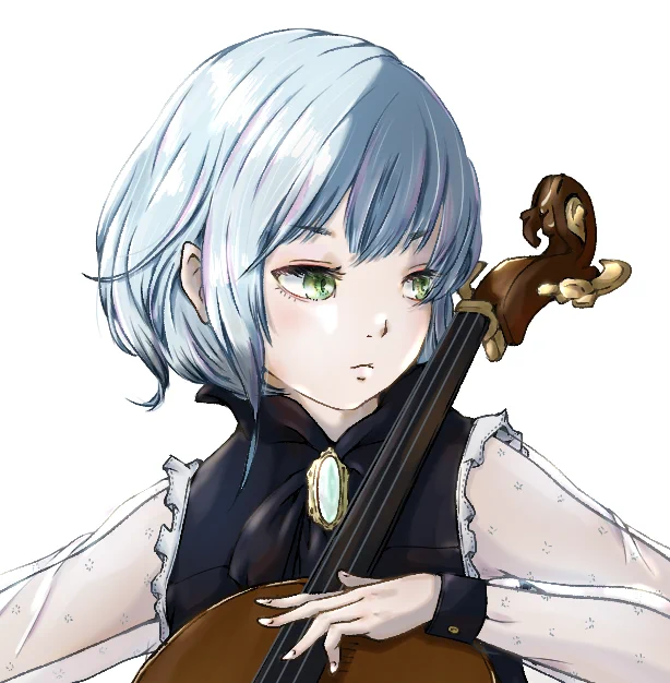 チェロを持った人です楽器を描いてみたくなった#絵描きさんと繫がりたい  #イラスト 