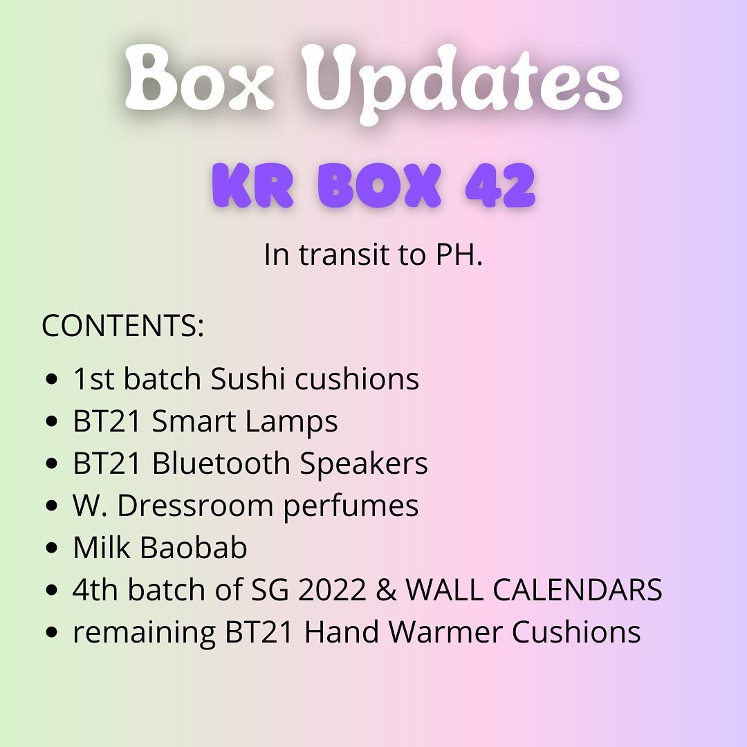 TheAhjummaShop's tweet photo. 📦JP & KR BOX UPDATES📦
Please read & be guided accordingly.
#TheAhjummaShop
#TASUpdates https://t.co/1TlXTKEvza