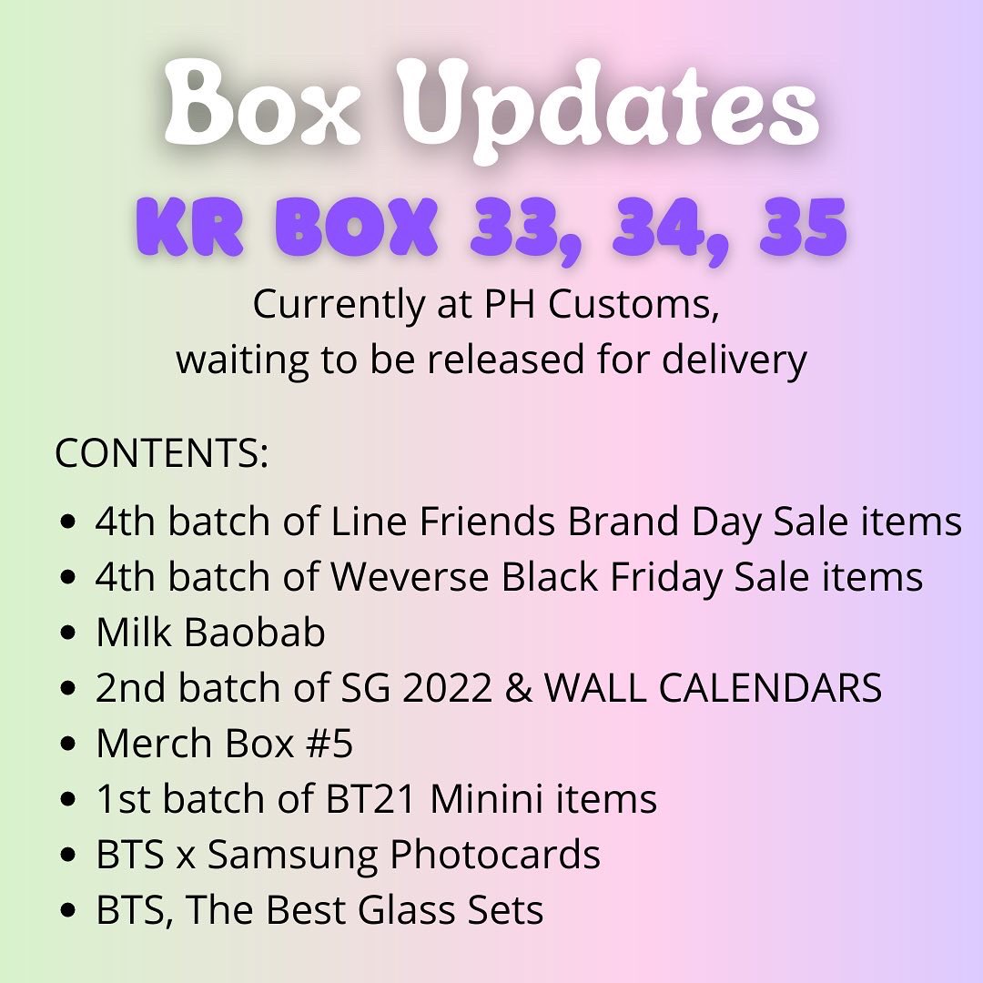 TheAhjummaShop's tweet photo. 📦JP & KR BOX UPDATES📦
Please read & be guided accordingly.
#TheAhjummaShop
#TASUpdates https://t.co/1TlXTKEvza