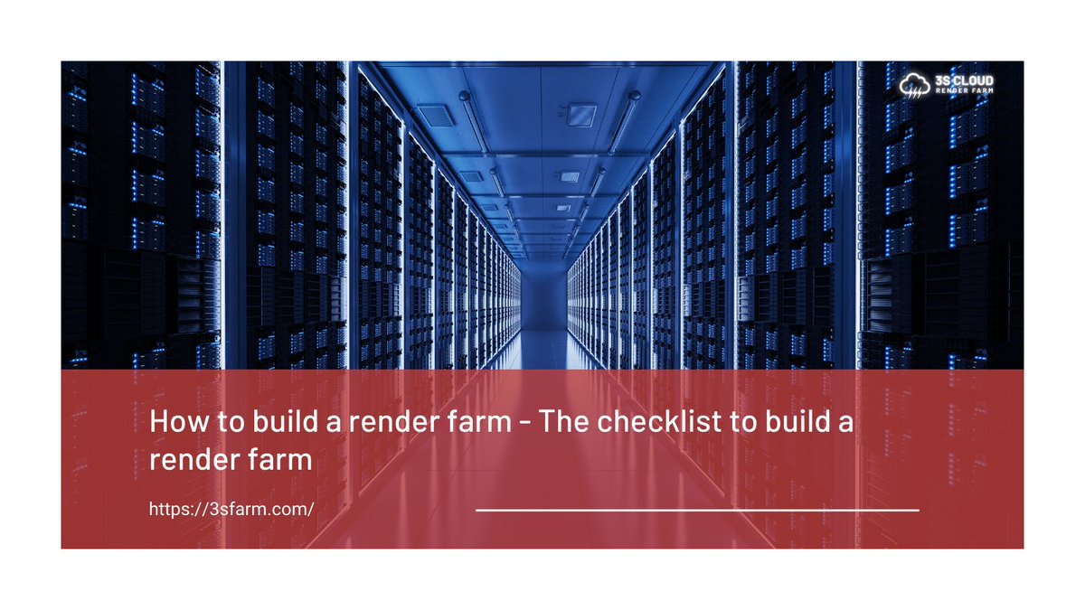 3S_RenderFarm's tweet photo. Render Farms are great to speed up the rendering process. This article will show you the checklist to build a render farm โก๏ธ https://t.co/qoK0MugED3
#3sfarm #3scloud #3scloudrenderfarm #renderfarm #renderingservice #cloudrenderfarm #rendering3d #render https://t.co/01cQr0yhXw