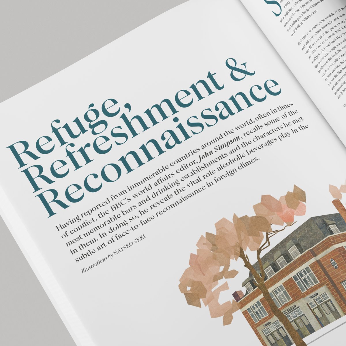 fondatamedia's tweet photo. In his brilliant feature in our new issue, the well-travelled @JohnSimpsonNews recalls the most memorable drinking establishments he’s ever frequented and, in doing so, reveals the vital role alcoholic beverages play in the subtle art of face-to-face reconnaissance. https://t.co/A7XlLwl72Q