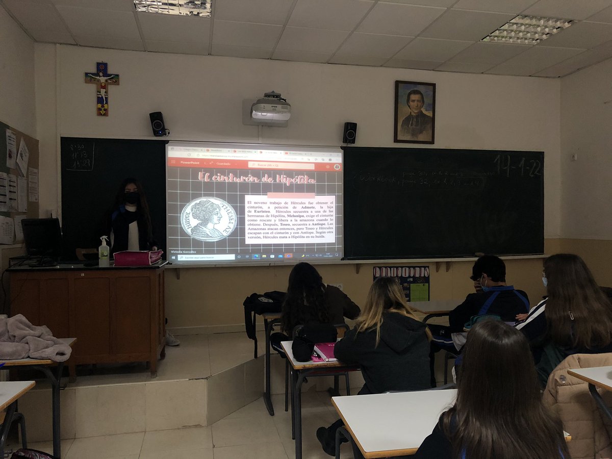 maristasguada's tweet photo. ¡Hoy hemos terminado de exponer nuestros trabajos de Cultura Clásica sobre “Los doce trabajos de Hércules”! #micolemola #competenciadigital https://t.co/83wAcXFyW5