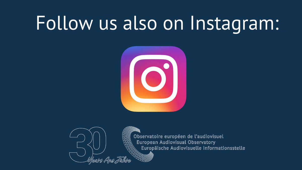 We’re also on Instagram! 

instagram.com/europeaudiovis…

Follow us for special surprises about our 30th anniversary. 

#OBSAV30 
#europeancinema #audiovisual
