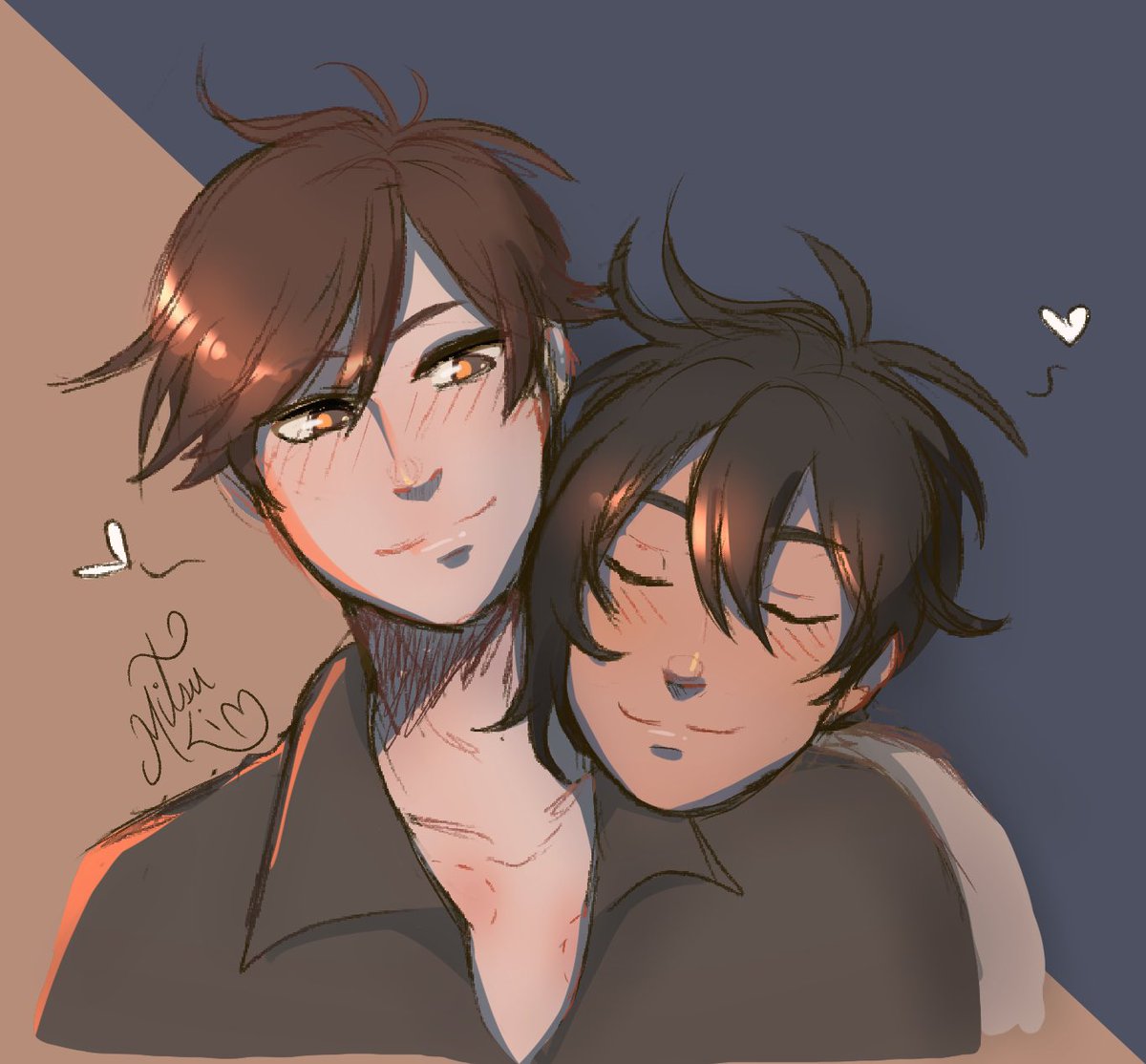 Mitsukim07's tweet photo. Aquí con un collab junto a @nitcross ❤️
Es un dibujo #chilper #pechi #chipe #abcps que tenia hace tiempo pero nunca subí porque no me gustaba el coloreado, gracias nit por pintarlo ♥️ #latinhetalia https://t.co/7y7oTNokXU