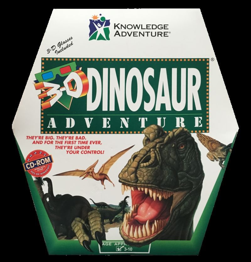 FieldsAwakens's tweet image. Everyone’s already mentioned Oregon Trail, so I’m going with 3-D Dinosaur Adventure! Played this a lot as a kid! The dinos scared me and intrigued me at the same time. Loved it!

#KnowledgeAdventure #3DDinosaurAdventure