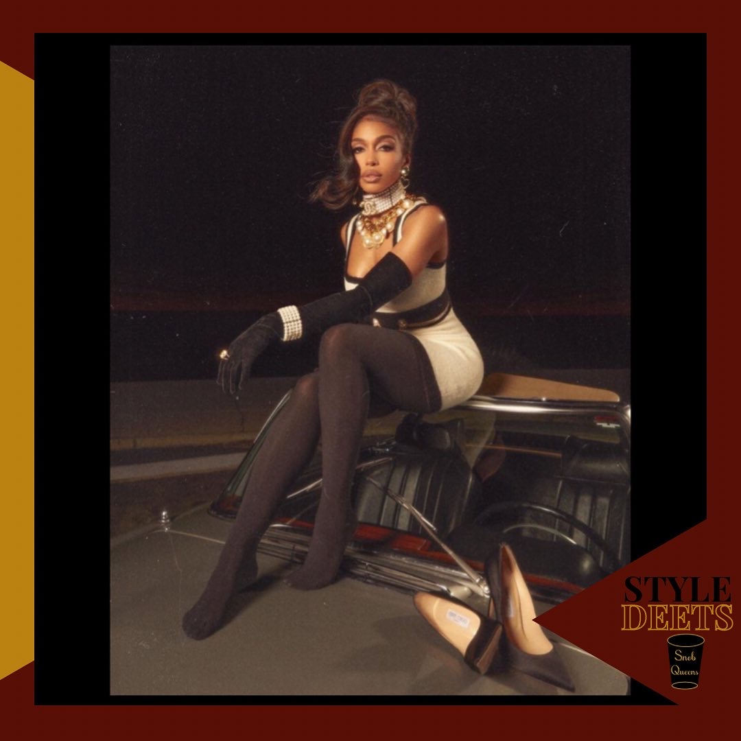 snobqueens's tweet photo. #LoriHarvey Looked Absolutely Stunning In Her Birthday Photos Giving #OldHollywood Vibes. Harvey Wore #RonnyKobo Anmaree Double Knit Mini Dress With #JimmyChoo Abel Satin Pumps. 
 
#Snobbies Do Y’all Love Her #Bday Photos? 
 
Stylist Maeve Reilly 
📸 @cameramanjake https://t.co/Mo6o0yqCgz