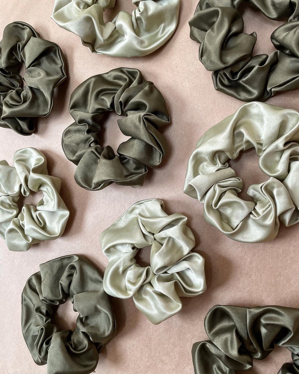 MotherofGao's tweet photo. Bonnets and scrunchies are now available on our website 🤍 https://t.co/VN51G9Xojx