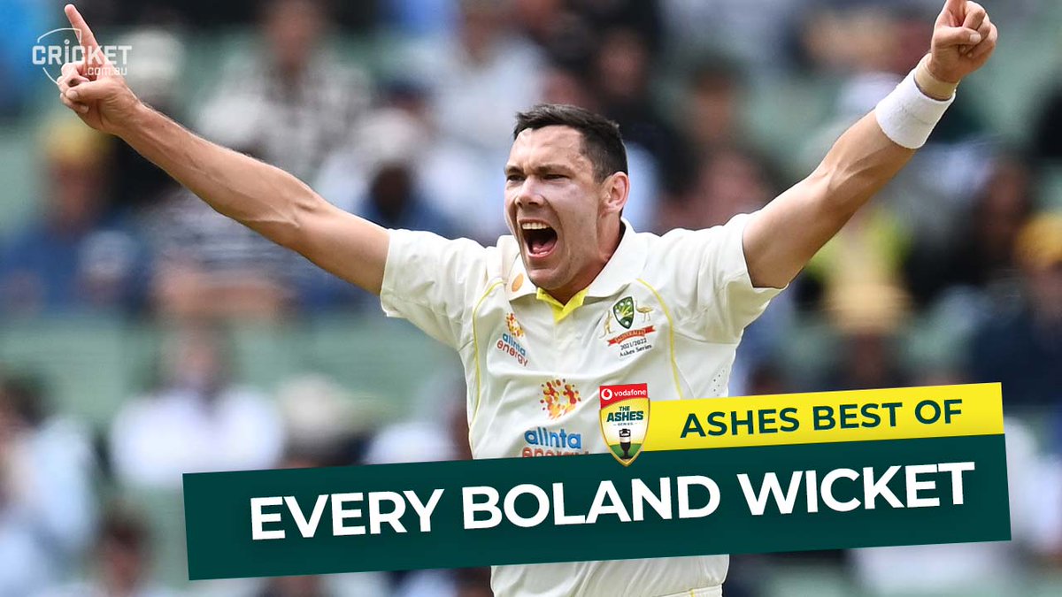 We'll never get sick of watching Scott Boland's Ashes highlights! Enjoy all of his 18 wickets - at an average of 9.55 - right here@kfcaustralia | #Ashes 