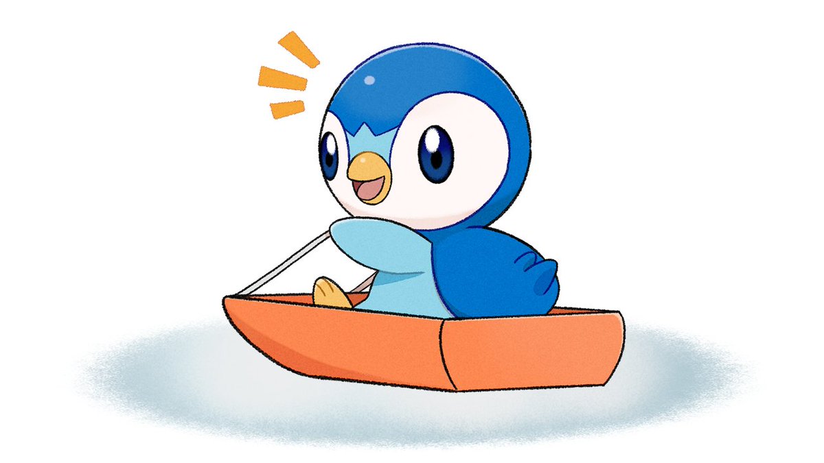 piplup no humans solo pokemon (creature) open mouth blue eyes tongue notice lines  illustration images