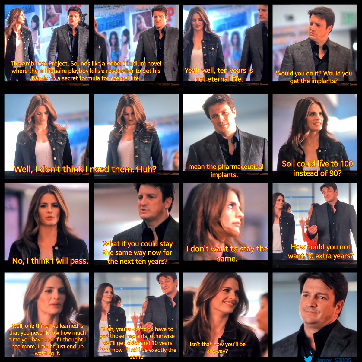 No #Castle aired on 01/17/-but a Memory 4x03-HEAD CASE

C: [..]if they reunited 100, even 1,000 years from now?
KB: Well, anything's possible.
C: You really believe that?
KB: It's what the great love stories are about, right? Beating the odds?
C: I hope they make it.
KB: Me, too. https://t.co/o1SUIluTRT