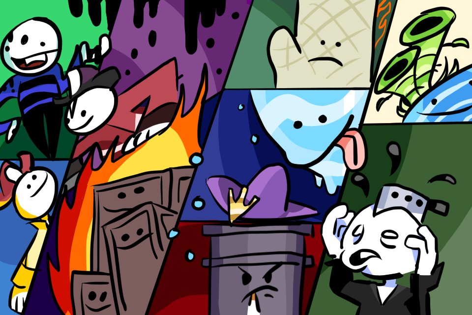 Jakeybobble's tweet photo. Very happy with the thumbnail I made for me &amp; friend's game-jam game.
Also, link: https://t.co/IIpgI8UgDF
#GM48 https://t.co/nkyFYi6AWT