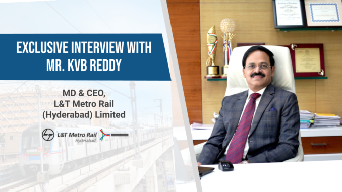 RailAnalysis's tweet photo. Exclusive interview with Mr. KVB Reddy, MD & CEO, L&T Metro Rail (Hyderabad) Limited
Read more...https://t.co/Oy4LpjWN9P
#interview #ltmetro #hyderabadmetro #metro #covid19 https://t.co/03SElWbWP7