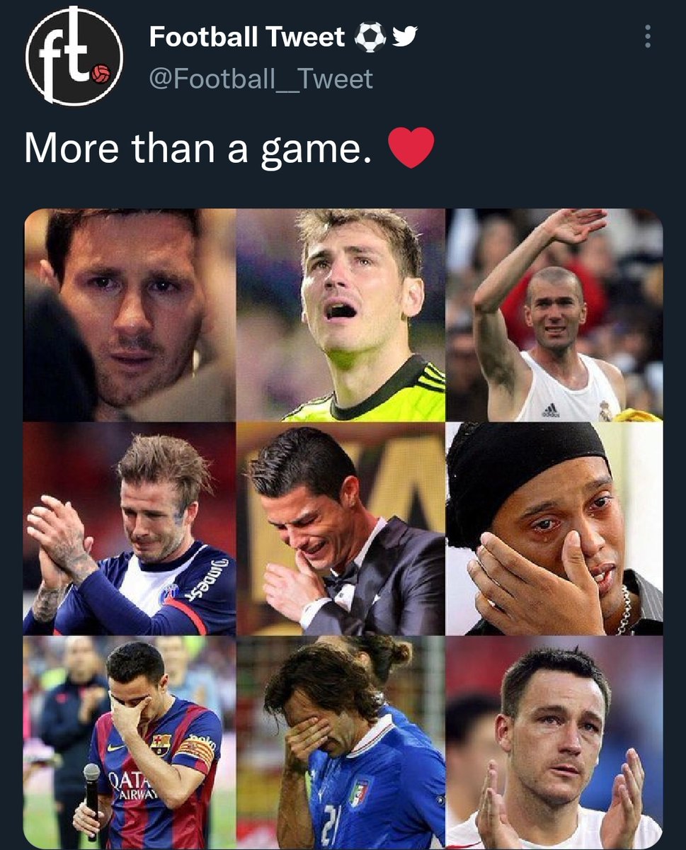 MidfieldMerch's tweet photo. Football gets grown men emotional⚽❤🥺

#morethanagame #footballpassion #footballlife #footballers #footballfam https://t.co/BVIIyNDOnh