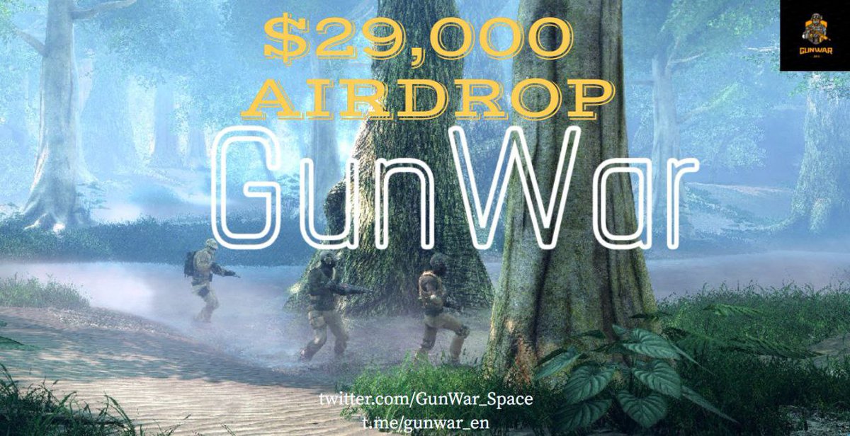 blazeairdrop's tweet photo. 🚀 Airdrop: Gunwar
💰 Value: 60 $GUNW
👥 Referral: 100 $GUNW
📗 Partnership: CZCapital 
📅 End Date: 31 Jan 2022
🏦 Distribution Date: After IDO

Talk with the Telegram Bot

https://t.co/pxFumUutuq https://t.co/5E9NCTo3Xc