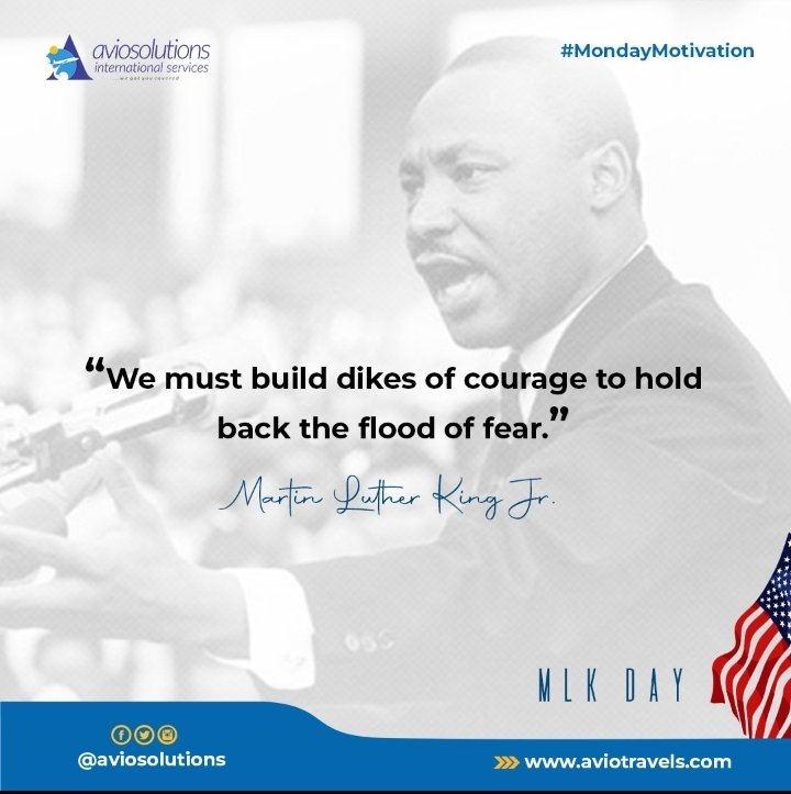 atidago's tweet photo. We celebrating the life and legacy of Dr. Martin Luther King, Jr
Dr. King is widely remembered for his commitment to serving others.

At Aviosolutions we are Happy to help.

Call or whatapp: +14435652436, +234 9090385800
 email:info@aviotravels.com 
#MLKDay #Aviosolutions https://t.co/ySLlZ7aEE1