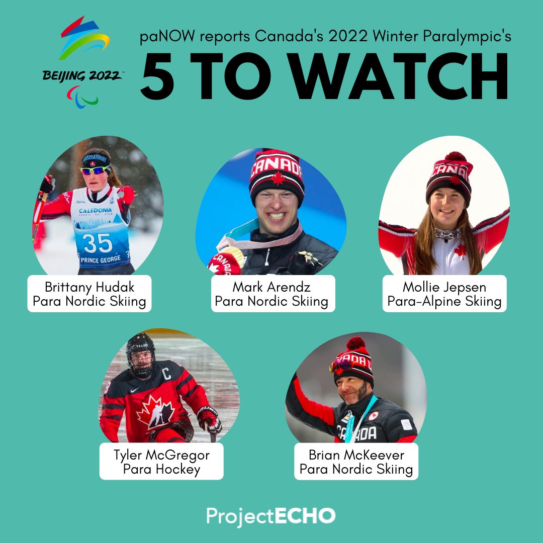 paNOW reports Canada's #WinterParalympics 5 to Watch, including para-nordic skiers <a href="/brittanyhudak93/">Brittany Hudak</a>, <a href="/markarendz/">Mark Arendz</a>, <a href="/brianmckeever/">Brian McKeever</a>, para-alpine skier <a href="/JepsenMollie/">Mollie Jepsen</a>, and para hockey player <a href="/tylermcgregor08/">Tyler McGregor</a>. Who are you most excited to see during #beijing2022?
panow.com/2022/01/12/fiv…