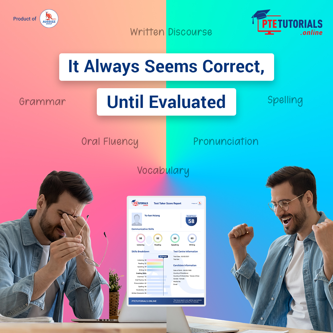 👉 It’s important to evaluate the correctness of your answers. 

👉 Practicing and getting the answers incorrect wouldn’t help.

✅ Get your PTE Practice test evaluated by experts to analyze your preparation and improve it.

🌐ptetutorials.com/practice-tests

#pteevaluation #ptescorecard