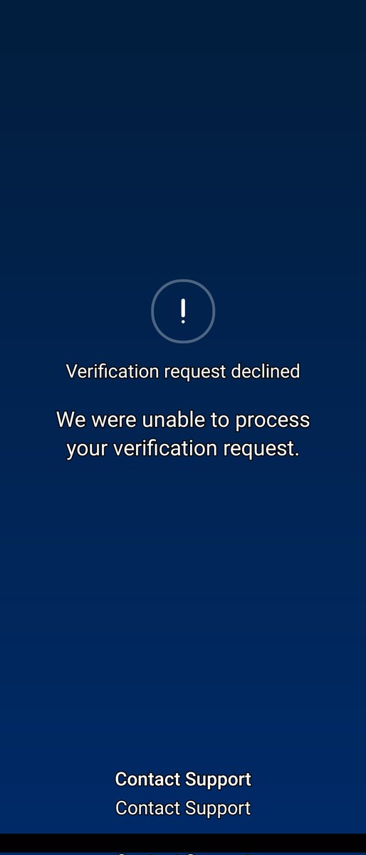 Scottrod888's tweet photo. @cryptocomcs @Albo_uk @cryptocom This is the only screen I get whenever I use the app. I've contacted customer support and they said they're was another account in my name, I asked for resolution to have the old account deleted and I was told that they would get back with me..... It's been over 2 months😶 https://t.co/SJNSzwFlEE