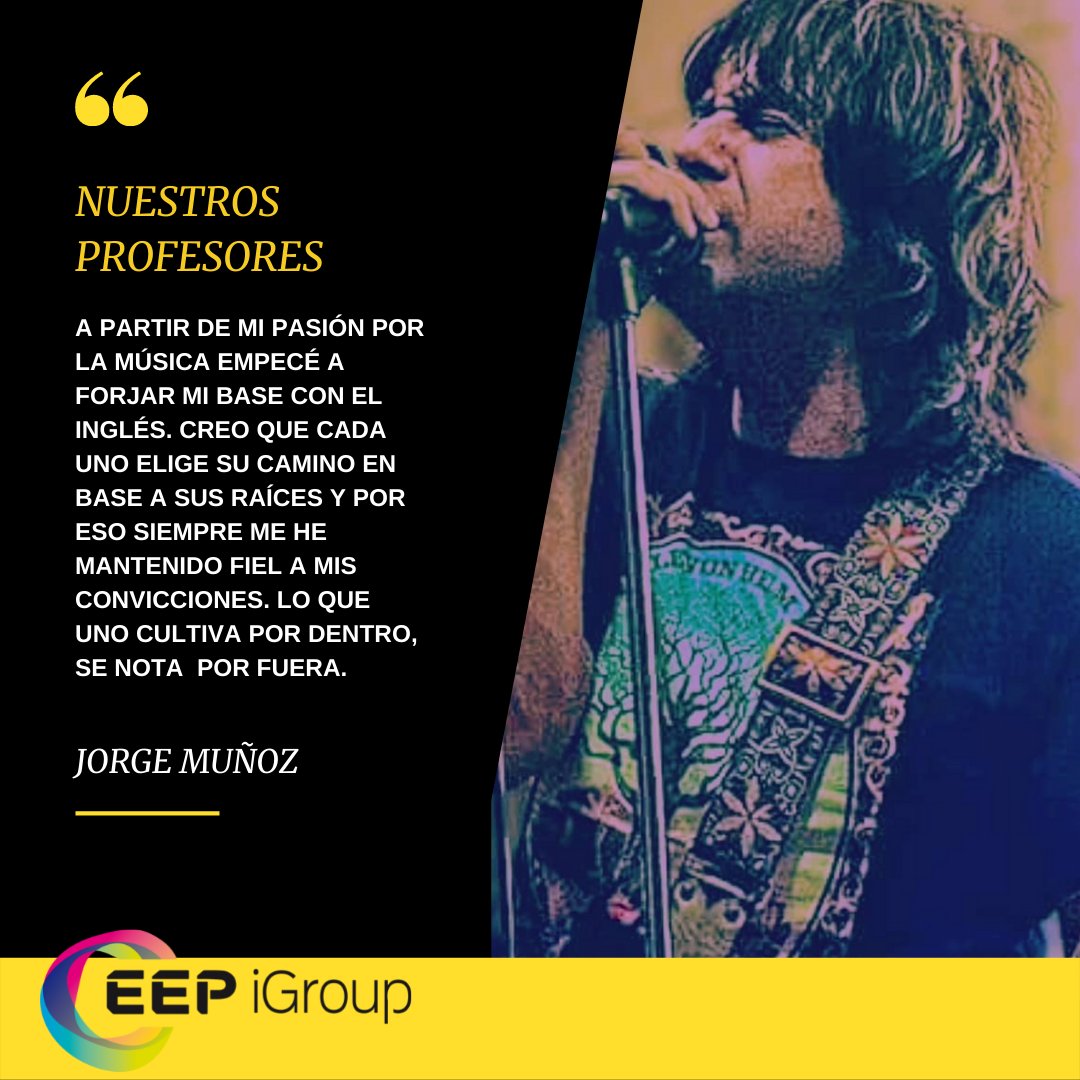 eepigroup's tweet photo. Es una figura de referencia para muchos amantes del Rock. Junto a su grupo ha recorrido el mundo tocando. Si el inglés es el idioma universal, la música la mejor banda sonora de nuestras  vidas.  
Super orgullosos de contar con Jorge en nuestro equipo. 🎸 
#yosoyeep #fp https://t.co/Anc81RGsBz