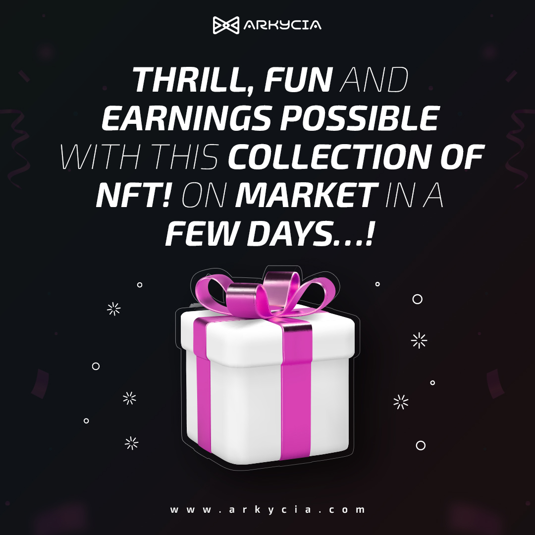 Thrill, fun and earnings possible with this collection of #NFT! In market In a few days…!

 #nfts #NFTcommunity #nftmarketplace #NFTcollector #crypto #cryptocurrency #digitalart #cryptoart #nftartist 
#metaverseNFT

arkycia.com
t.me/ArkyciaMetaver…
