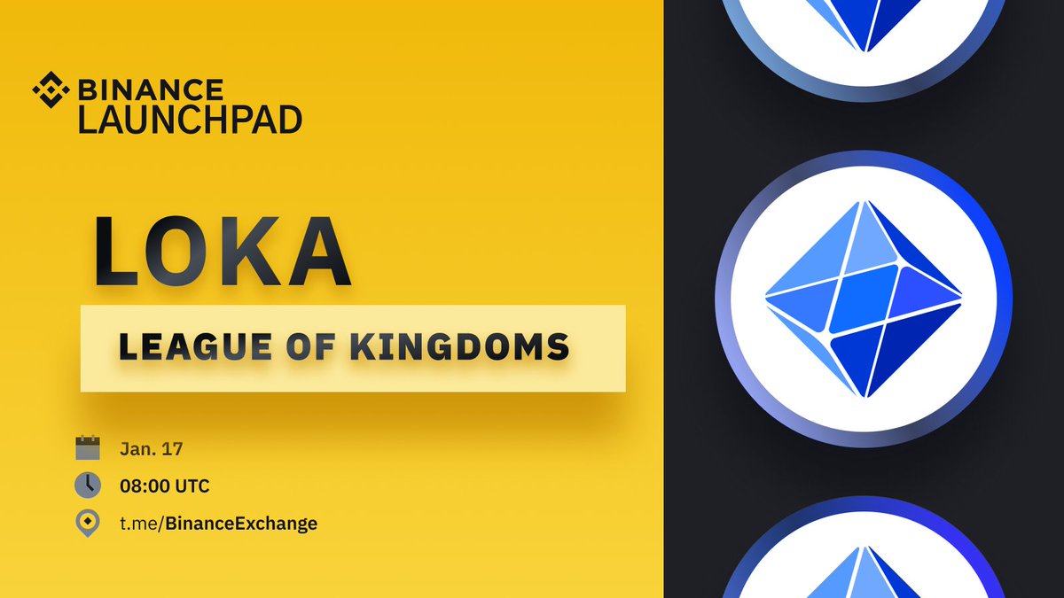 binance's tweet photo. Join us for an AMA in the #Binance Telegram group with @NodHan, COO of @LeagueKingdoms, the next Launchpad project!

🗓 Today 17th Jan, 8am UTC

🏆 There will be $5,000 in $LOKA to be won, so don't miss out!

Get involved ➡️ https://t.co/6A44tBMqPg https://t.co/n3iSbL4aay