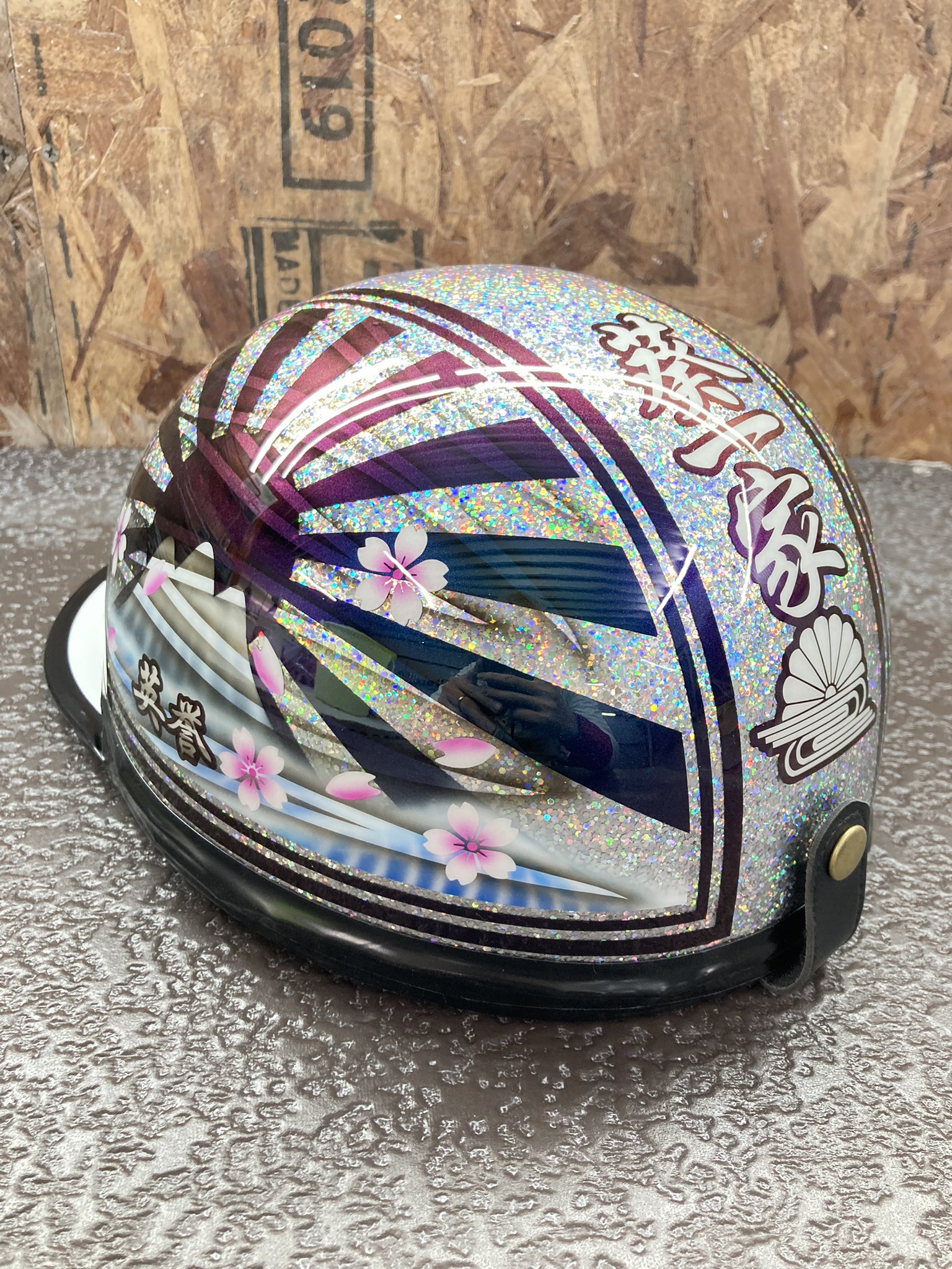 カスタムコルク半 Candyレッドラップ✘富士日章 シルバーラメ カスタムコルク半 Candyレッドラップ✘富士日章 シルバーラメ