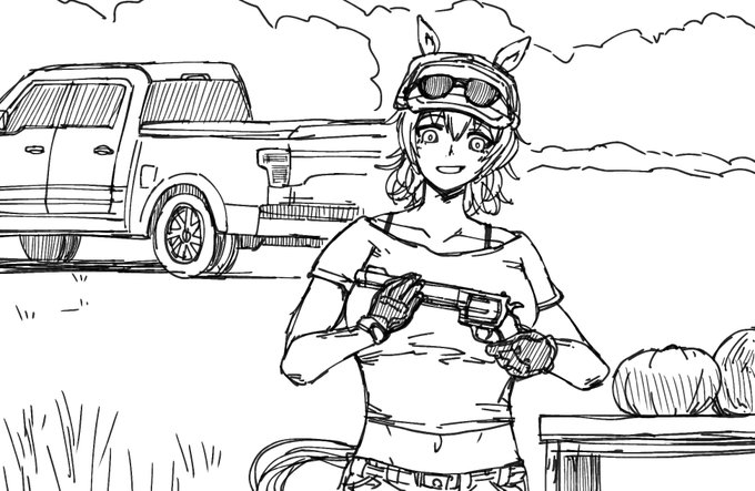 タイキシャトルがでかいトラックに乗ってでかい銃を撃つ動画 