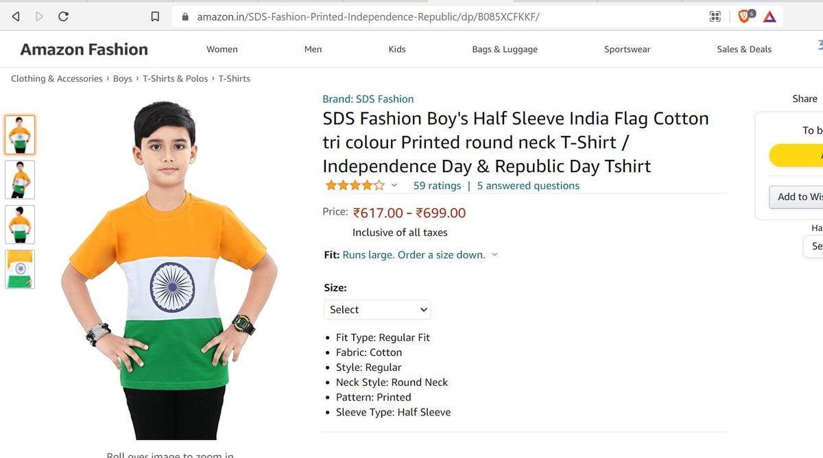 sanatandeep_'s tweet photo. Selling T-shirts like national flag is a serious offence under the Flag Code of India
@amazonIN has repeatedly violated #Flag_code_of_India, should be dealt with swiftly
Hon. @HMOIndia @AmitShah ji,
pls take note of this request
#Respect_the_National_Flag_campaign @FFOIndia https://t.co/XuB1s1aRZL