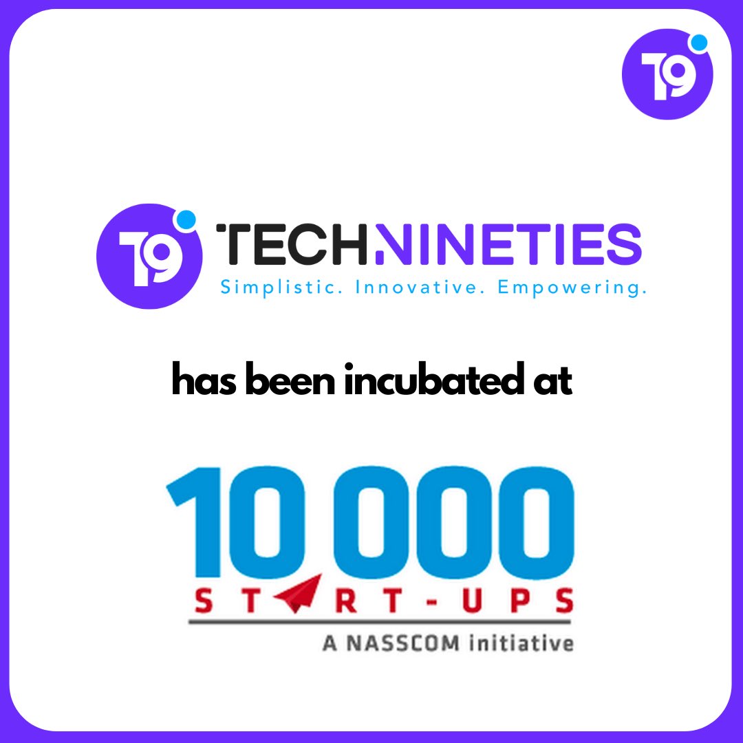 technineties's tweet photo. TechNineties has been incubated at 10000 Startups, a NASSCOM initiative https://t.co/4hGc8bIkL3
