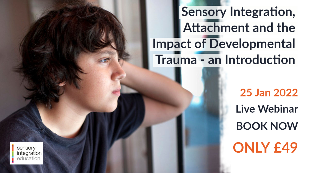 SINetwork's tweet photo. We're running another session of our popular course: Sensory Integration, Attachment and the Impact of Developmental Trauma - An Introduction: https://t.co/NsaAmgpHBS
#Trauma #Attachment #SensoryProcessing #SensoryIntegration #Adoption #Fostering #SocialWork #LookedAfterChild https://t.co/j5jDeR668k