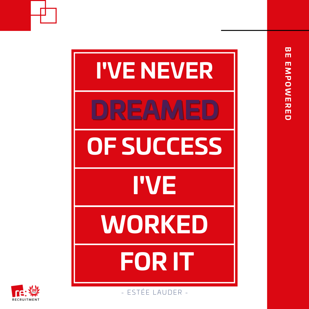 RErecruitment's tweet photo. Whilst it's great to dream, it's even better to act on those dreams....
Want to feel empowered again? Get in touch and see how we can help you ➡️ https://t.co/ToVHRnAuz3
#expectmore #mondaymotivation #jobs #jobsearch #resourcesolutions #beempowered https://t.co/CAOufwy1za